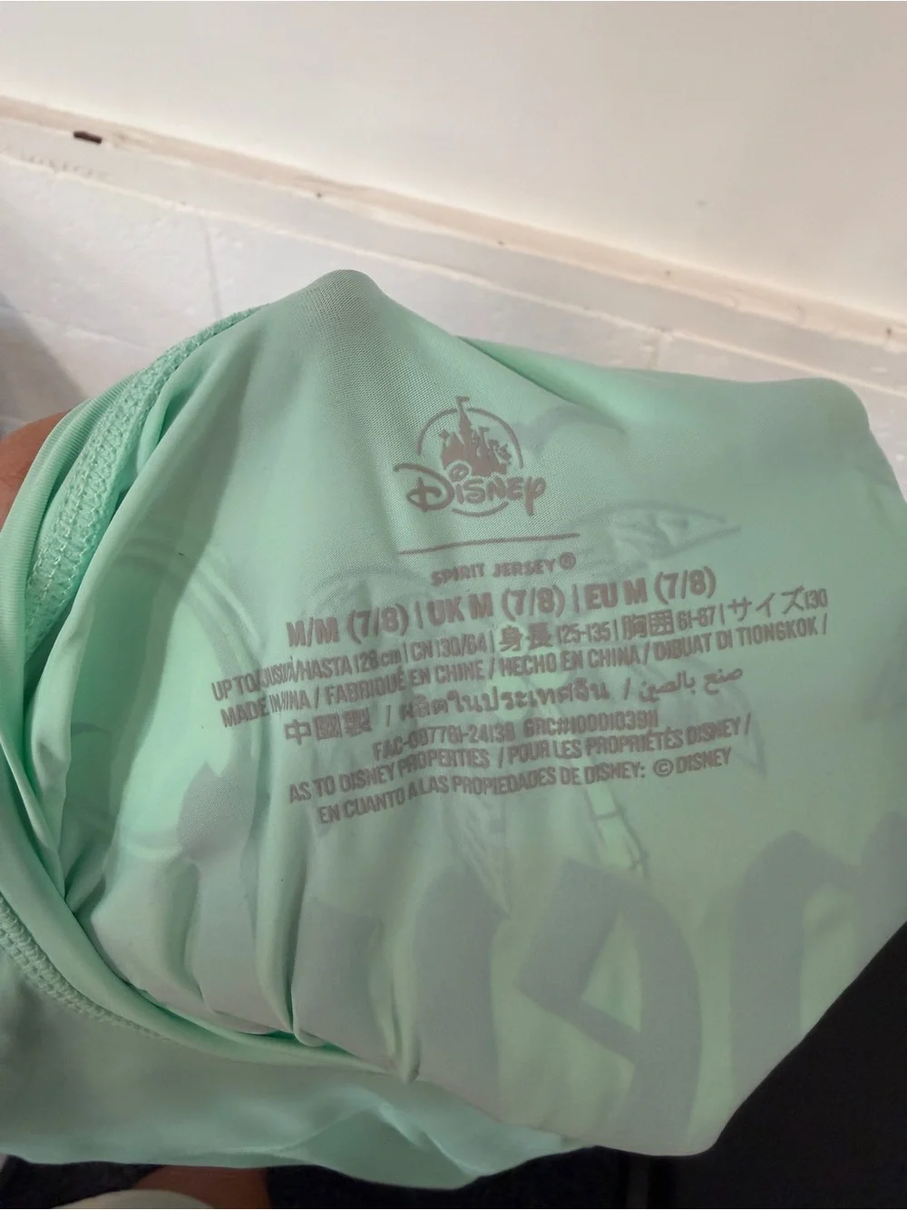 Disney Mint Green Mickey Mouse Long-Sleeve Rash Guard